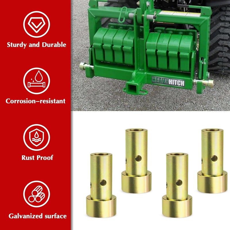 Kujunpao Quick Hitch Adapter Bushings Kits Compatible with Category I 3-Point Tractors Quick Hitch System Replace TK95029 1 Set - Image 3